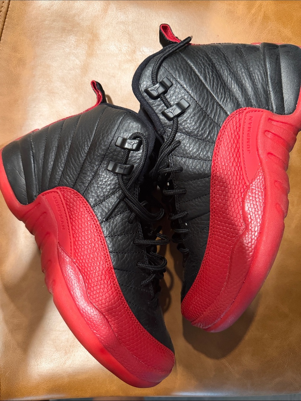 Jordan Black and Red Retro Basketball Sneakers